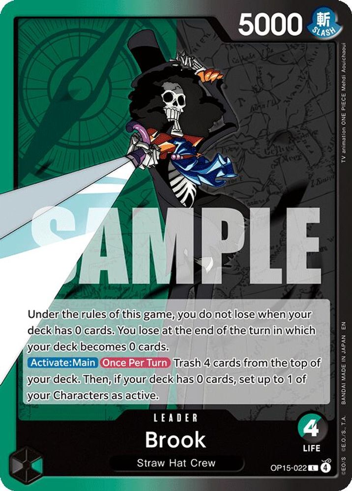 Brook OP15-022 Leader Adventure on Kami's Island One Piece Near Mint