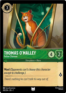 Thomas O'Malley - Feline Charmer 88/204 Uncommon Archazia's Island Lorcana NM