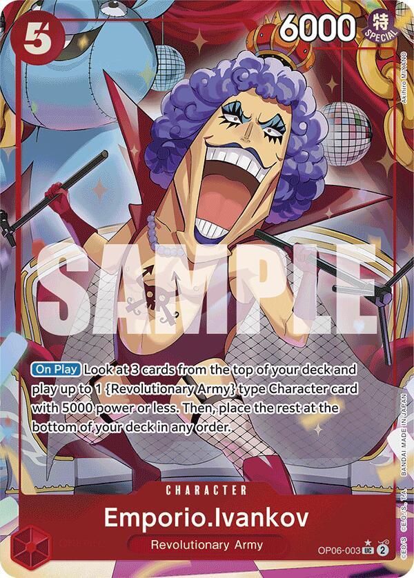 Emporio.Ivankov (Full Art) OP06-003 Premium Booster -The Best- One Piece Foil NM