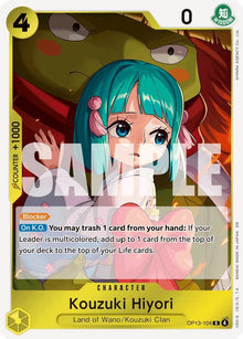 Kouzuki Hiyori OP13-104 Rare Carrying On His Will One Piece Foil Near Mint