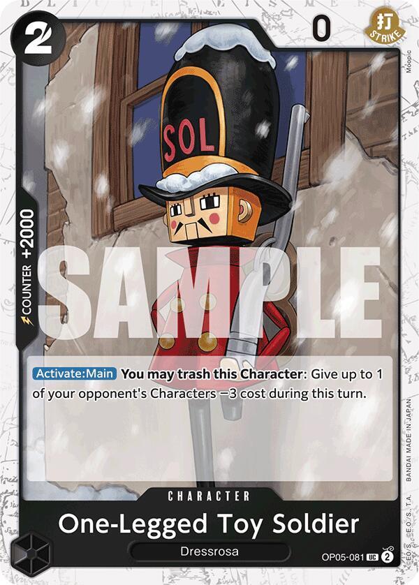 One-Legged Toy Soldier (Jolly Roger Foil) OP05-081 Premium Booster -The Best- One Piece NM