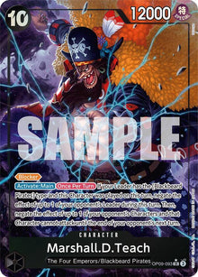 Marshall.D.Teach (093) (Alternate Art) OP09-093 Emperors in the New World One Piece Foil NM