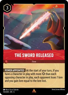 The Sword Released 133/204 Rare Shimmering Skies Lorcana Near Mint