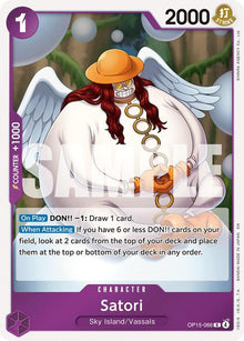 Satori OP15-066 Rare Adventure on Kami's Island One Piece Foil Near Mint