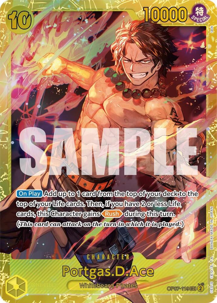Portgas.D.Ace (119) OP07-119 500 Years in the Future One Piece Foil NM