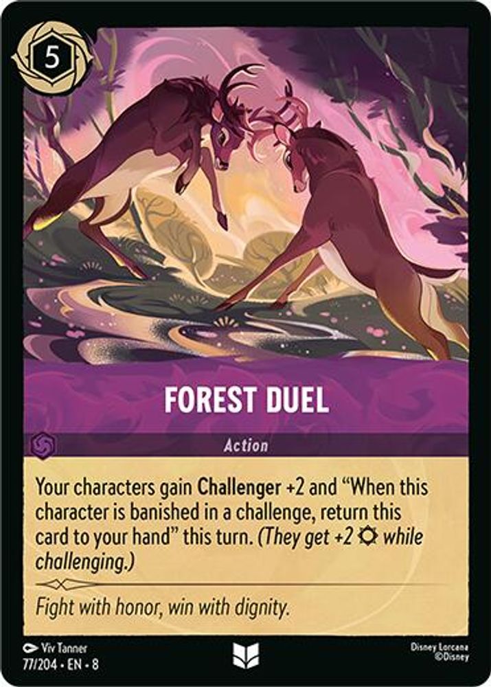 Forest Duel 77/204 Uncommon Reign of Jafar Lorcana Near Mint