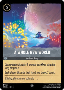 A Whole New World 195/204 Super Rare The First Chapter Lorcana Near Mint