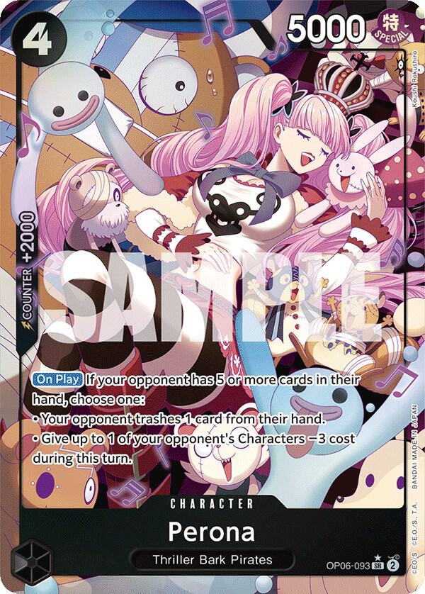 Perona (093) (Alternate Art) OP06-093 Wings of the Captain One Piece Foil NM