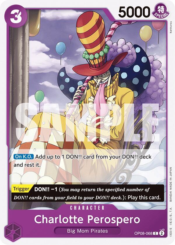Charlotte Perospero OP08-068 Common Two Legends One Piece Near Mint