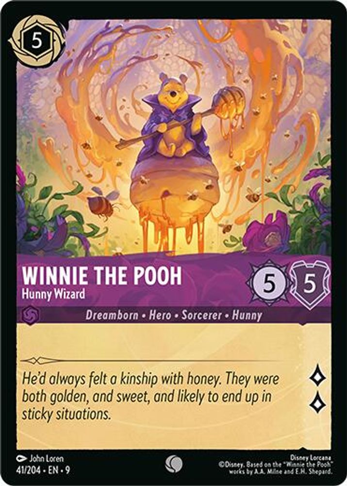 Winnie the Pooh - Hunny Wizard 41/204 Common Fabled Lorcana Near Mint