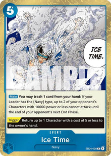 Ice Time EB04-028 Rare The Azure Sea's Seven One Piece Foil Near Mint
