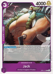 Jack OP01-102 Rare Romance Dawn One Piece Foil Near Mint