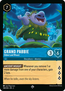 Grand Pabbie - Oldest and Wisest 148/204 Rise of the Floodborn Lorcana NM