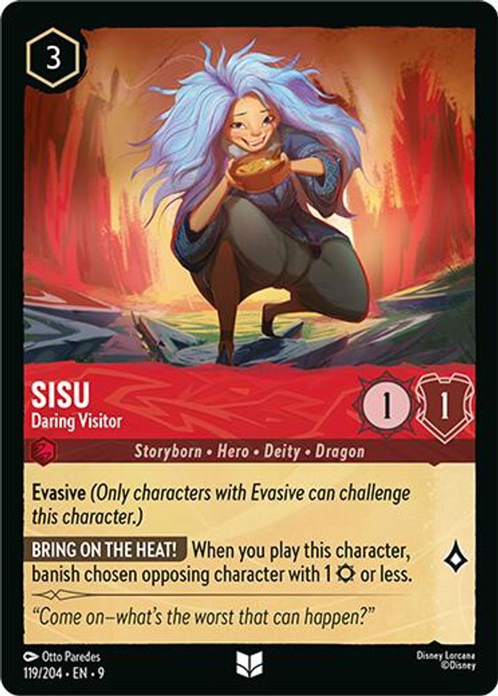 Sisu - Daring Visitor 119/204 Uncommon Fabled Lorcana Near Mint