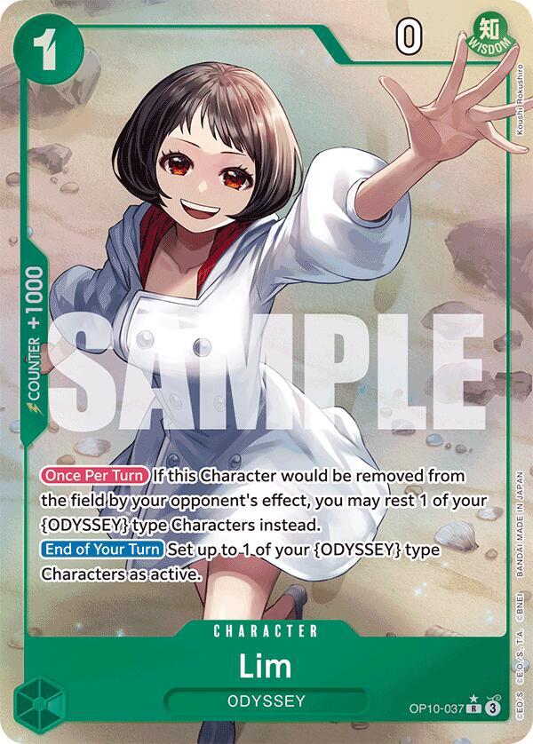 Lim (Parallel) OP10-037 Rare Royal Blood One Piece Foil Near Mint
