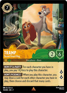 Tramp - Street-Smart Dog 10/204 Rare Archazia's Island Lorcana Near Mint