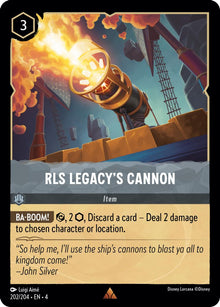 RLS Legacy's Cannon 202/204 Rare Ursula's Return Lorcana Near Mint