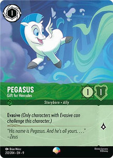 Pegasus - Gift for Hercules (Epic) 212/204 Epic Fabled Lorcana Holo Near Mint
