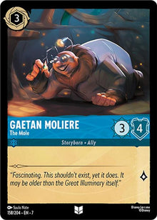 Gaetan Moliere - The Mole 158/204 Uncommon Archazia's Island Lorcana Near Mint