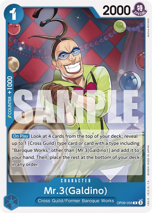 Mr.3(Galdino) OP09-056 Rare Emperors in the New World One Piece Foil Near Mint