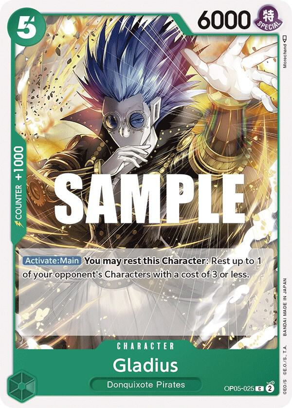 Gladius OP05-025 Common Awakening of the New Era One Piece Near Mint