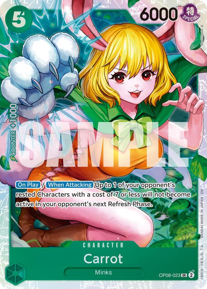 Carrot (Reprint) OP08-023 Premium Booster -The Best- Vol. 2 One Piece Foil NM