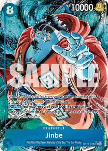 Jinbe OP14-049 Super Rare The Azure Sea's Seven One Piece Foil Near Mint