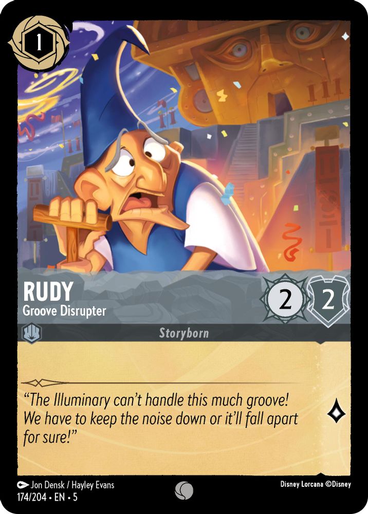 Rudy - Groove Disrupter 174/204 Common Shimmering Skies Lorcana Near Mint