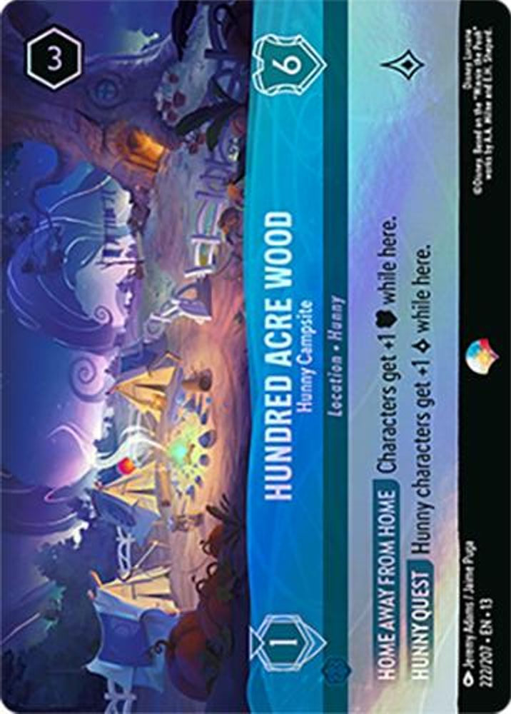 Hundred Acre Wood - Hunny Campsite (Epic) 222/204  Lorcana Holo NM