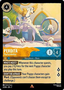 Perdita - Playful Mother 2/204 Rare Archazia's Island Lorcana Near Mint