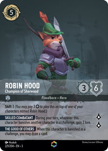 Robin Hood - Champion of Sherwood (Enchanted) 221/204 Lorcana Holo NM