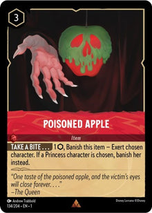 Poisoned Apple 134/204 Rare The First Chapter Lorcana Near Mint