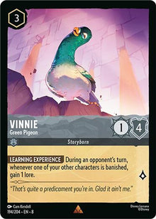 Vinnie - Green Pigeon 194/204 Rare Reign of Jafar Lorcana Near Mint