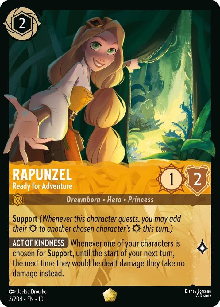 Rapunzel - Ready for Adventure 3/204 Legendary Whispers in the Well Lorcana NM