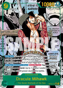 Dracule Mihawk (Manga) OP14-119 The Azure Sea's Seven One Piece Foil NM