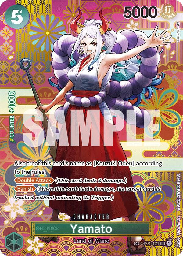 Yamato (SP) OP01-121 Secret Rare Awakening of the New Era One Piece Foil NM