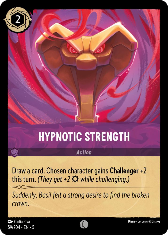 Hypnotic Strength 59/204 Common Shimmering Skies Lorcana Near Mint