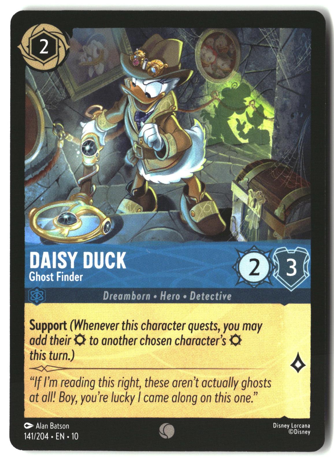 Daisy Duck - Ghost Finder 141/204 Common Whispers in the Well Lorcana LP