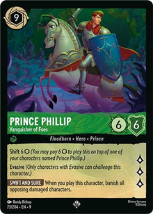 Prince Phillip - Vanquisher of Foes 73/204 Super Rare Fabled Lorcana Near Mint