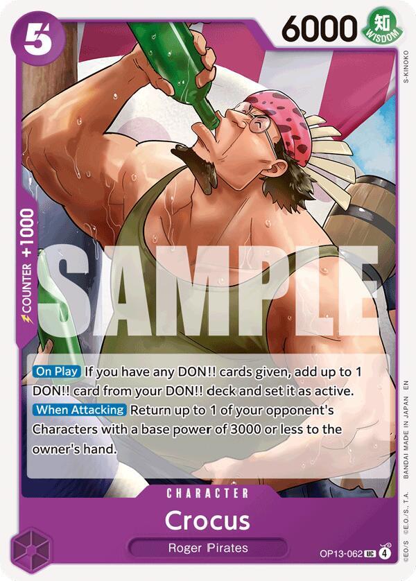Crocus OP13-062 Uncommon Carrying On His Will One Piece Near Mint