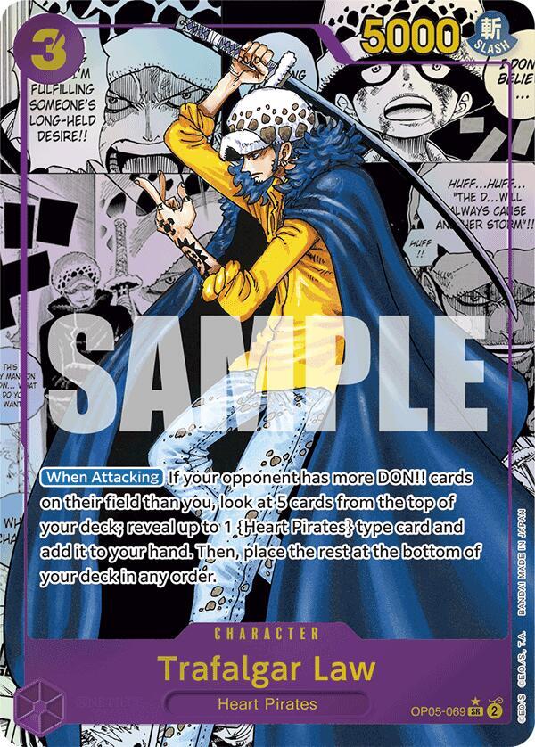 Trafalgar Law (Manga) OP05-069 Premium Booster -The Best- One Piece Foil NM