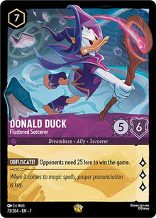 Donald Duck - Flustered Sorcerer 73/204 Legendary Archazia's Island Lorcana NM