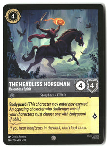 The Headless Horseman - Relentless Spirit 194/204 Whispers in the Well Lorcana LP