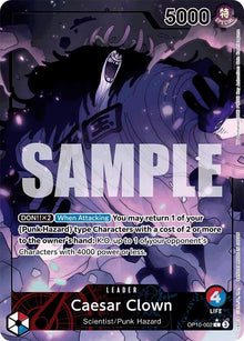 Caesar Clown (002) (Parallel) OP10-002 Leader Royal Blood One Piece Foil NM