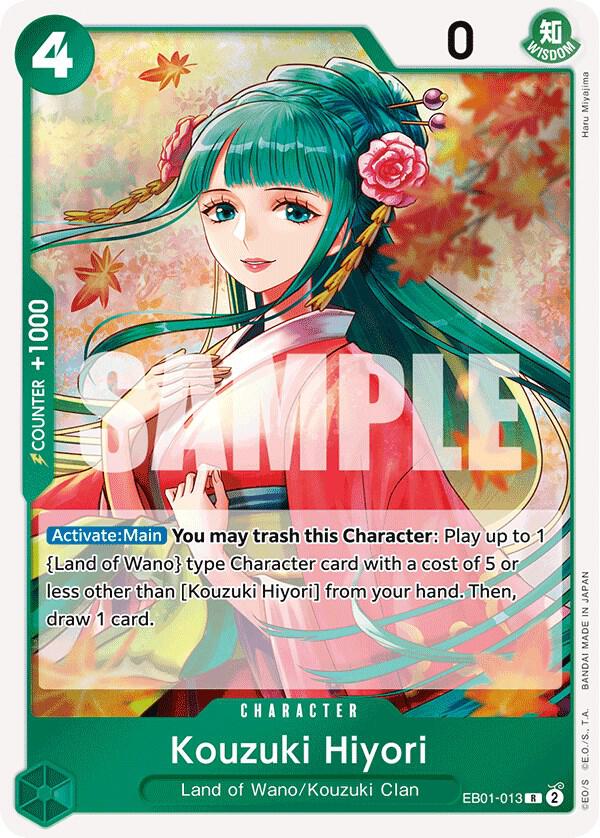 Kouzuki Hiyori EB01-013 Extra Booster: Memorial Collection One Piece Foil NM