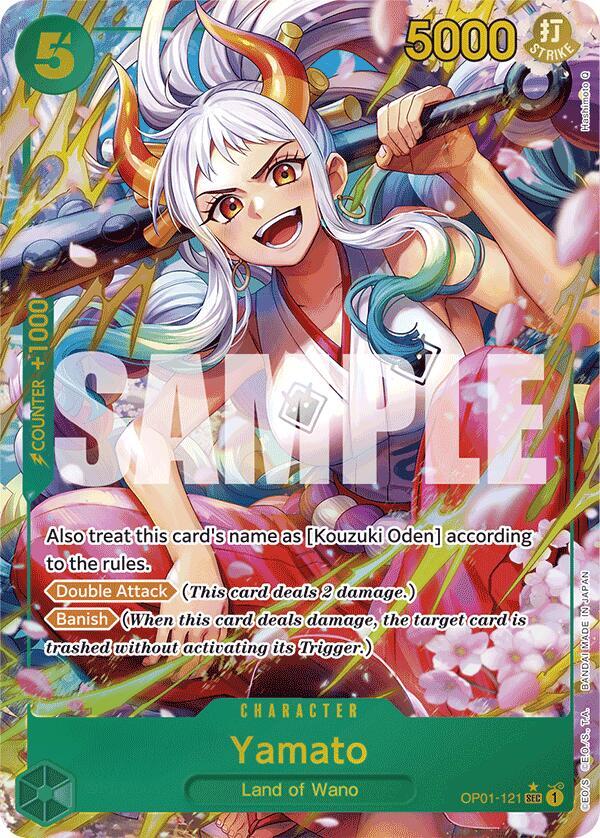 Yamato (Alternate Art) OP01-121 Premium Booster -The Best- One Piece Foil NM