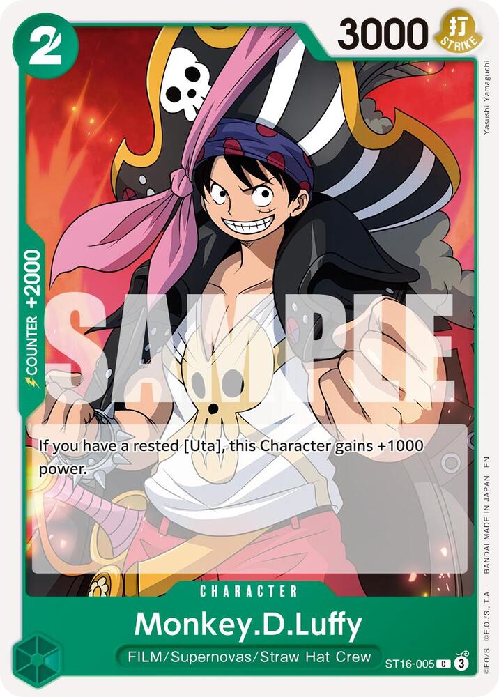 Monkey.D.Luffy (Reprint) ST16-005 Premium Booster -The Best- Vol. 2 One Piece NM