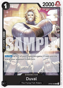 Duval OP08-088 Uncommon Two Legends One Piece Near Mint