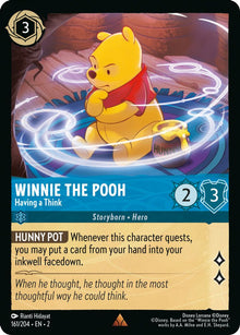 Winnie the Pooh - Having a Think 161/204 Rare Rise of the Floodborn Lorcana NM
