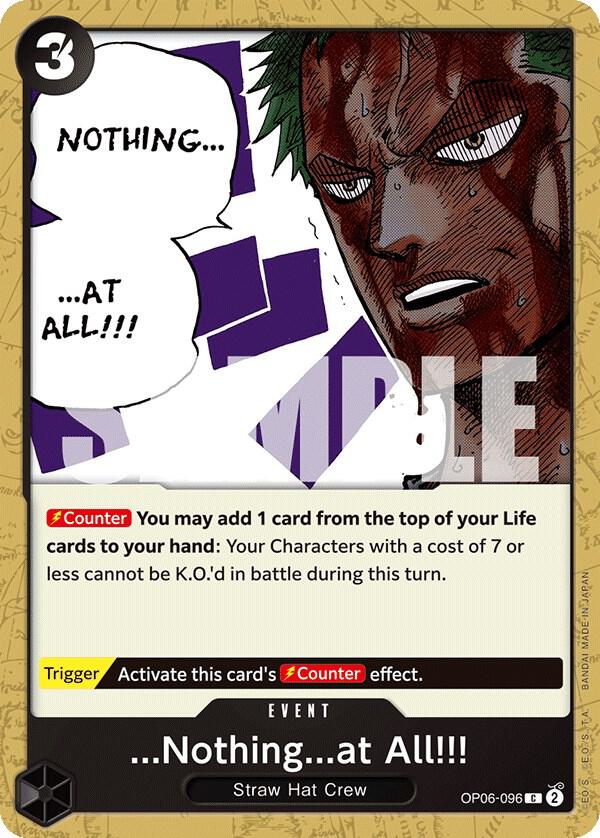 ...Nothing...at All!!! OP06-096 Common Wings of the Captain One Piece Near Mint